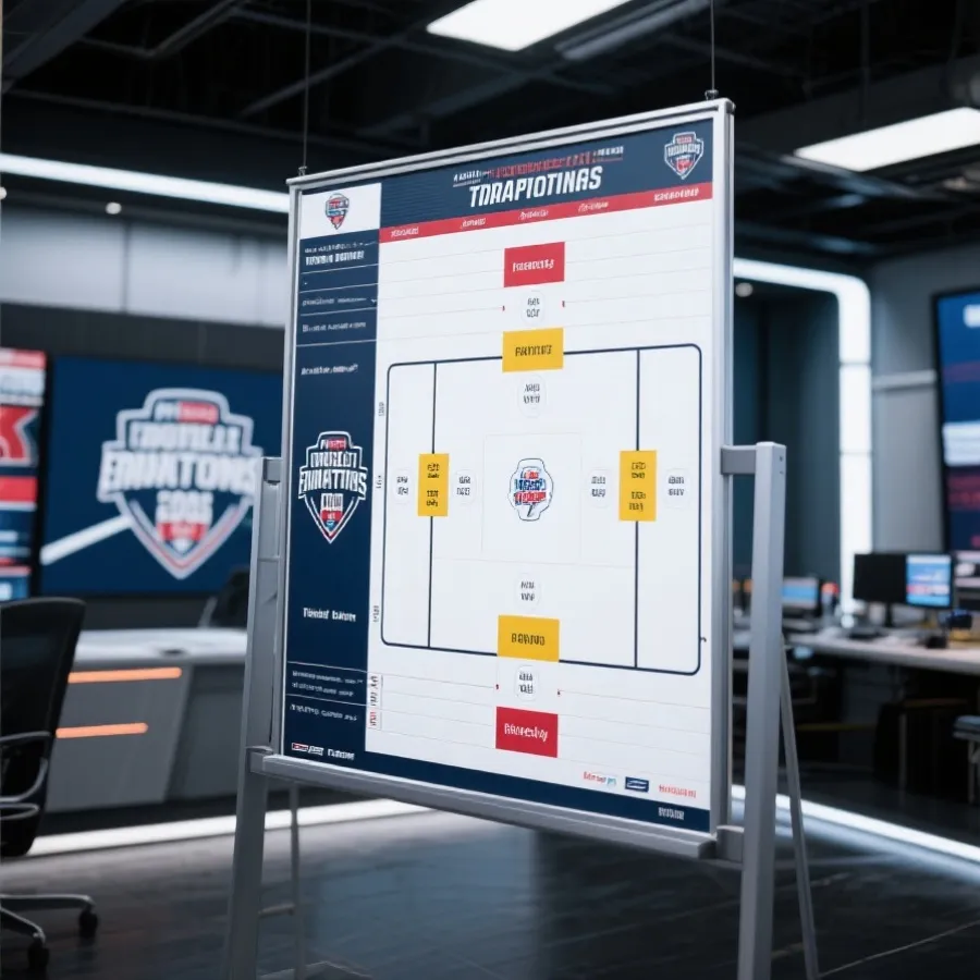 淘汰赛对阵图与赛程示意